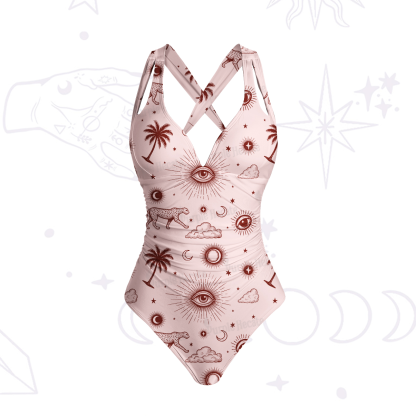 Purplehecate Eye of the Universe One-Piece Swimsuit