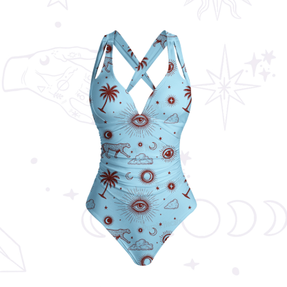 Purplehecate Eye of the Universe One-Piece Swimsuit