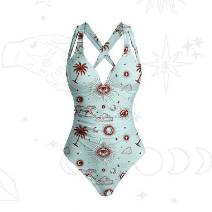 Purplehecate Eye of the Universe One-Piece Swimsuit