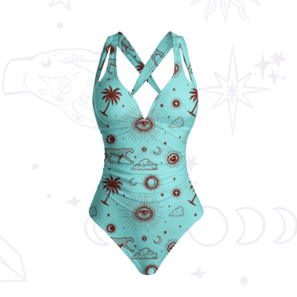 Purplehecate Eye of the Universe One-Piece Swimsuit