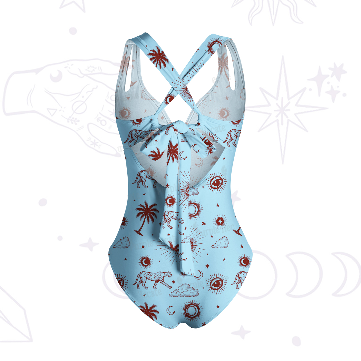 Purplehecate Eye of the Universe One-Piece Swimsuit