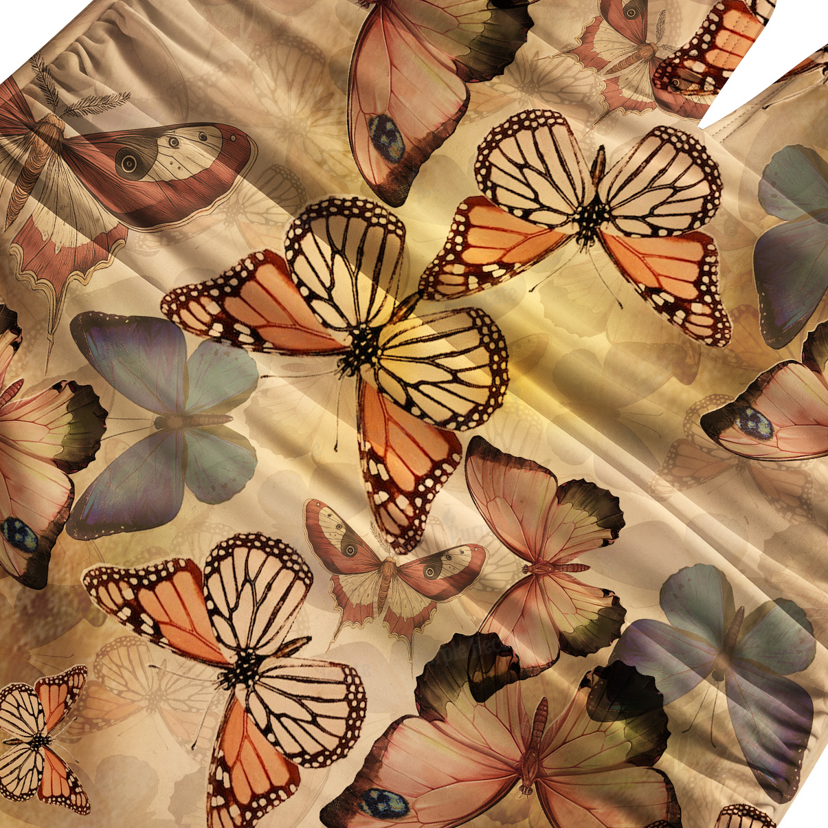 Purplehecate Monarch Butterfly Print One-Piece Swimsuit