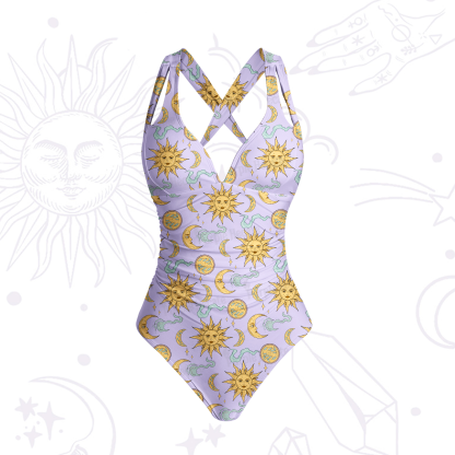 Purplehecate Magic of Sun and Moon One-Piece Swimsuit