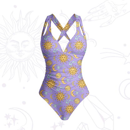 Purplehecate Magic of Sun and Moon One-Piece Swimsuit