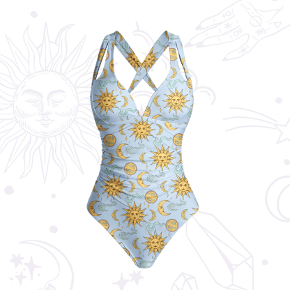 Purplehecate Magic of Sun and Moon One-Piece Swimsuit