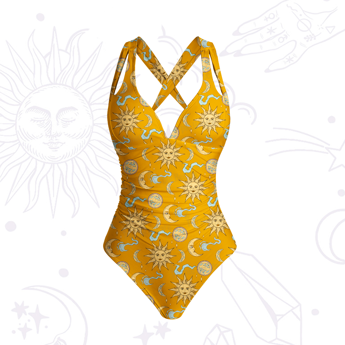 Purplehecate Magic of Sun and Moon One-Piece Swimsuit