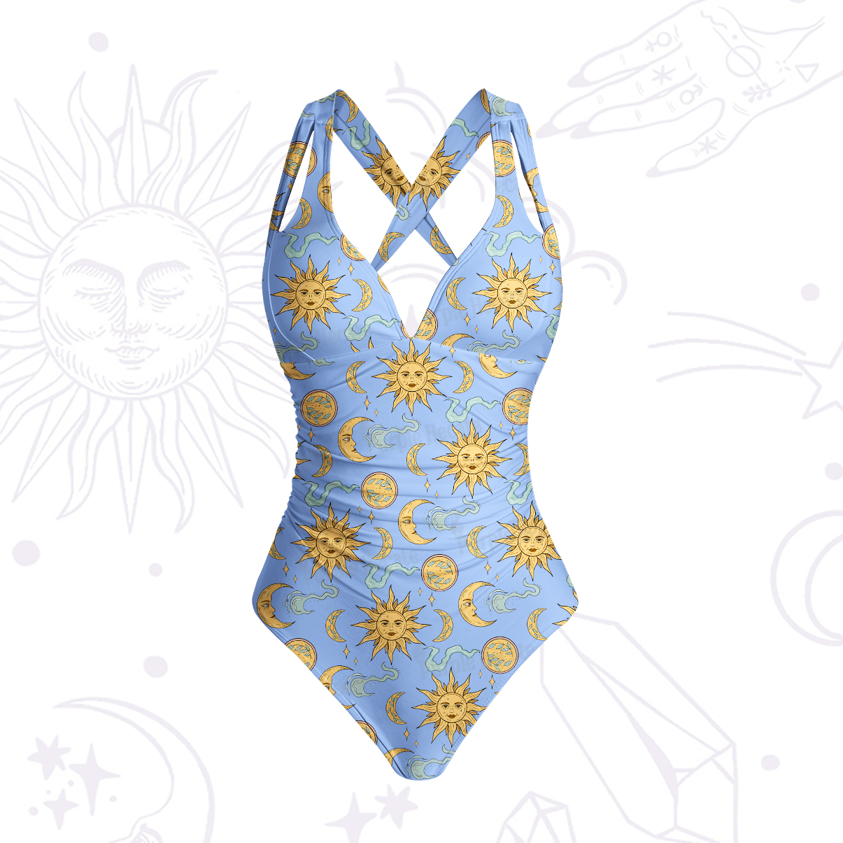 Purplehecate Magic of Sun and Moon One-Piece Swimsuit