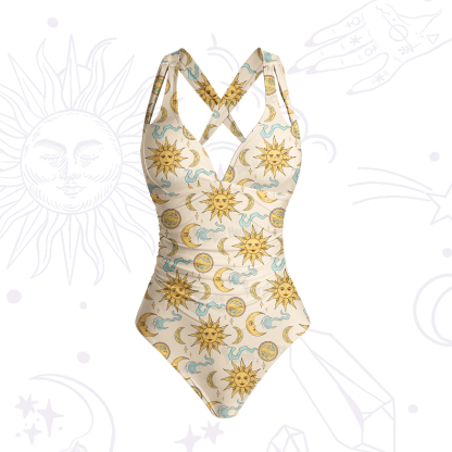 Purplehecate Magic of Sun and Moon One-Piece Swimsuit