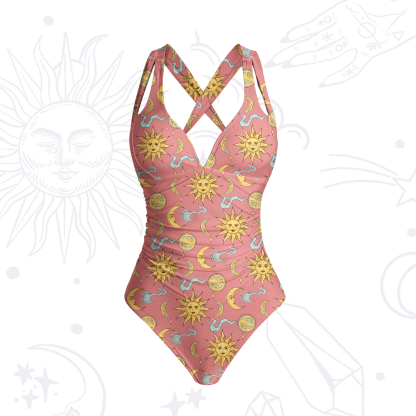 Purplehecate Magic of Sun and Moon One-Piece Swimsuit