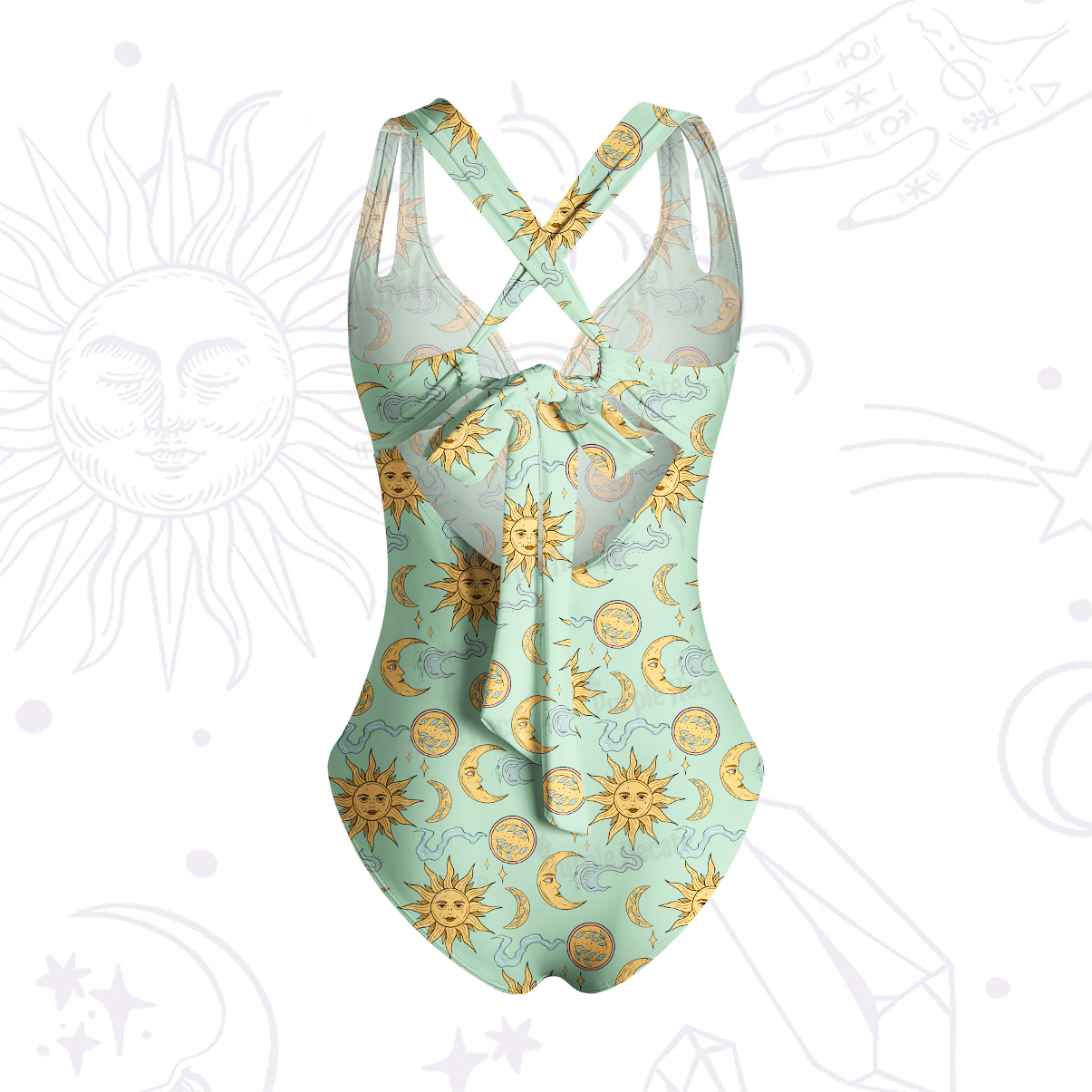 Purplehecate Magic of Sun and Moon One-Piece Swimsuit