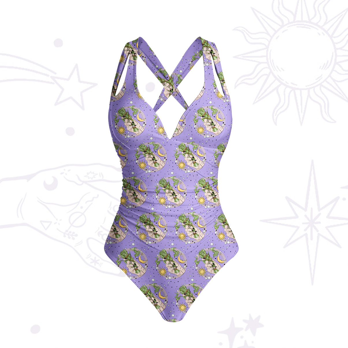 Purplehecate Go Sage Yourself One-Piece Swimsuit