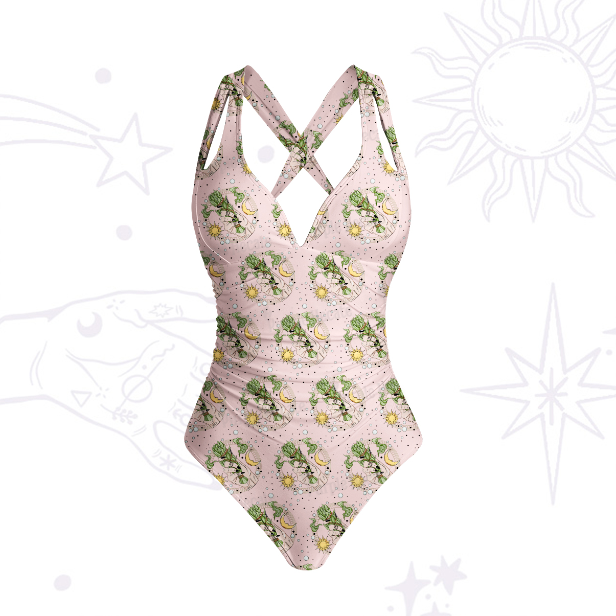 Purplehecate Go Sage Yourself One-Piece Swimsuit