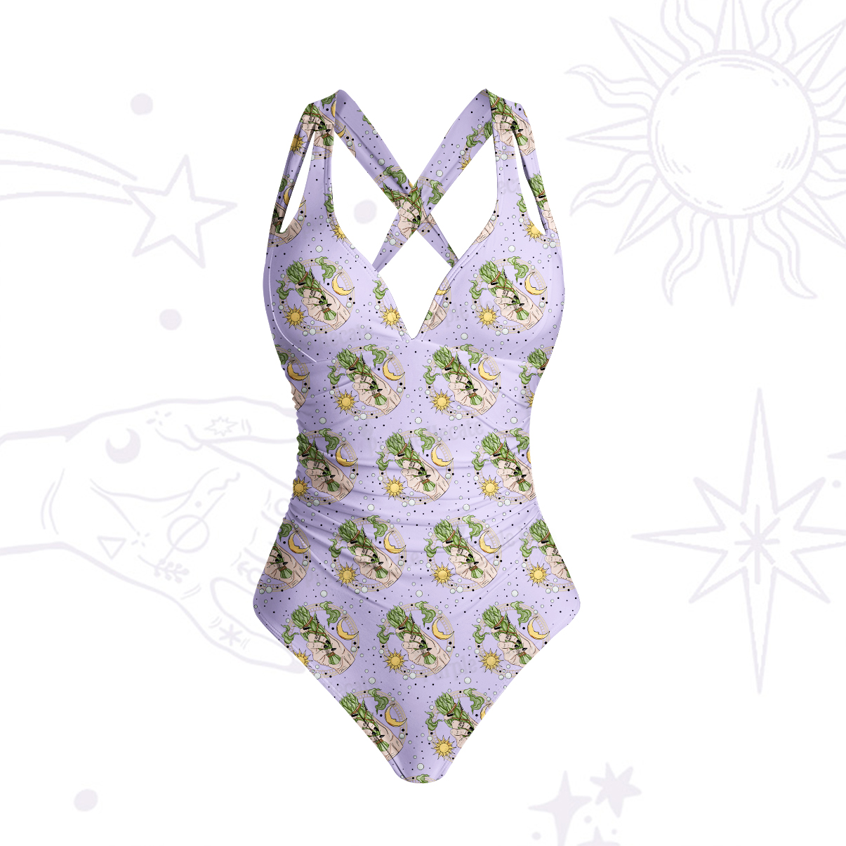 Purplehecate Go Sage Yourself One-Piece Swimsuit