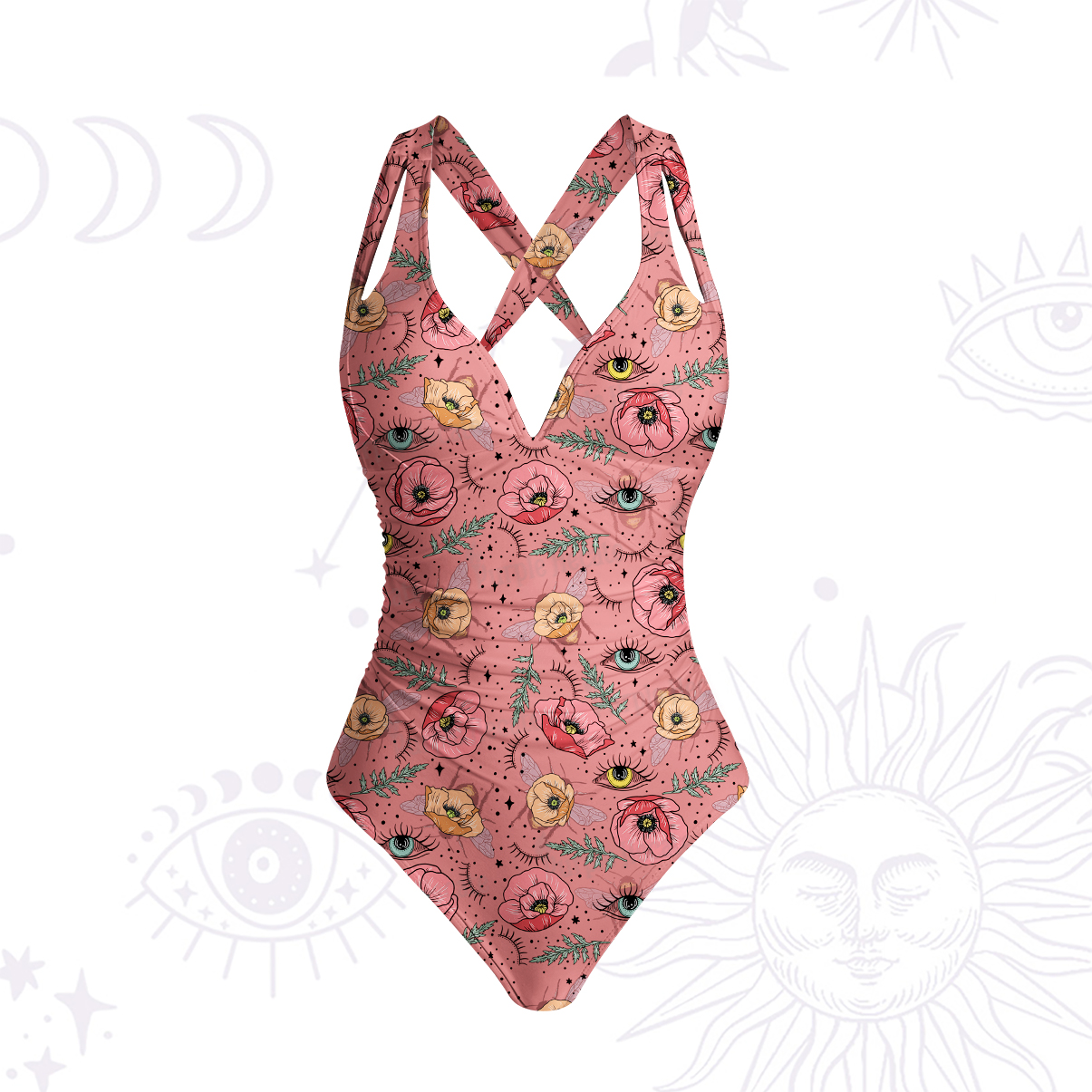 Purplehecate The Bee's Knees One-Piece Swimsuit