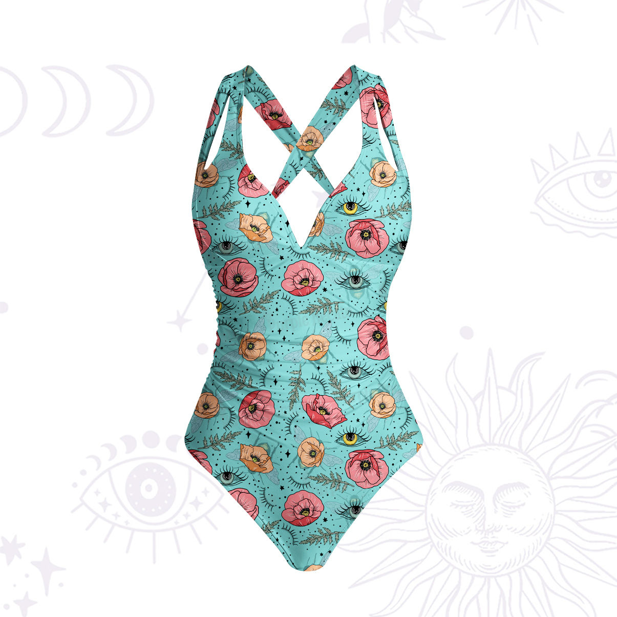 Purplehecate The Bee's Knees One-Piece Swimsuit