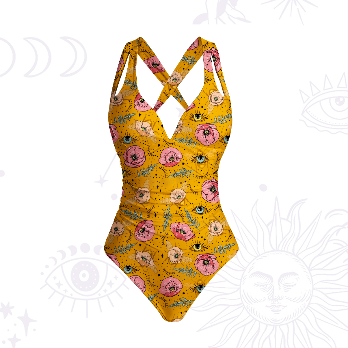 Purplehecate The Bee's Knees One-Piece Swimsuit