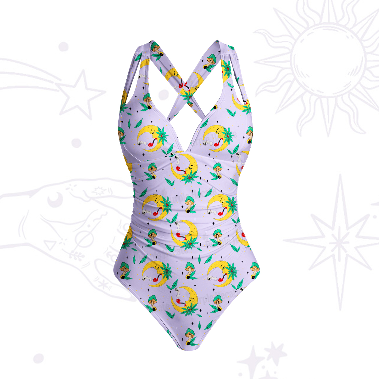 Purplehecate The Midnight Smoker One-Piece Swimsuit