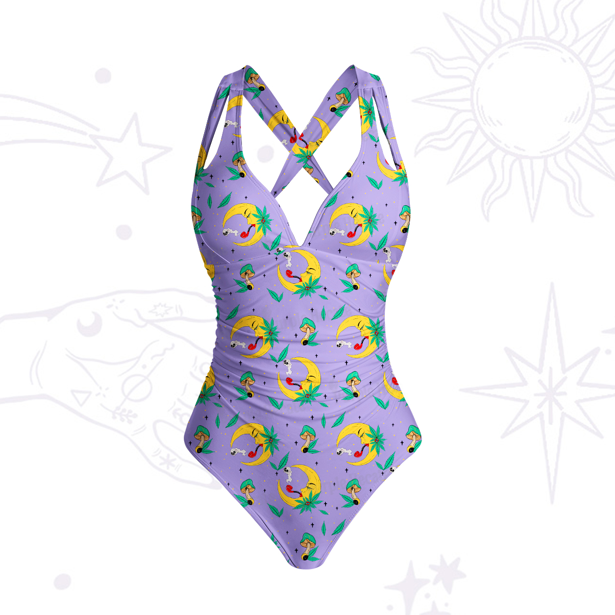 Purplehecate The Midnight Smoker One-Piece Swimsuit