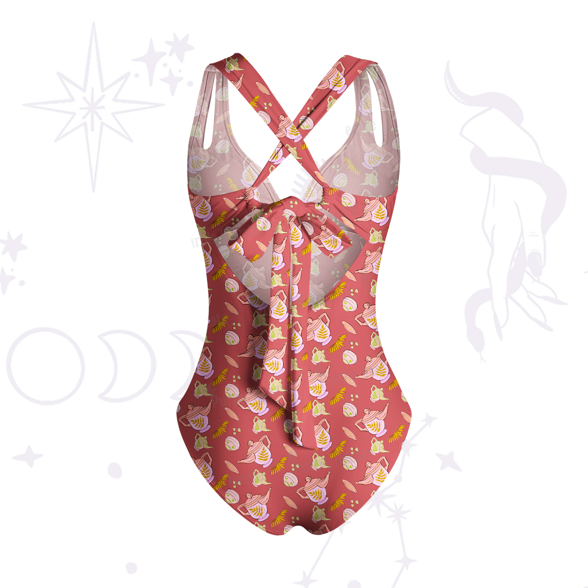 Purplehecate Mystical Teapot One-Piece Swimsuit