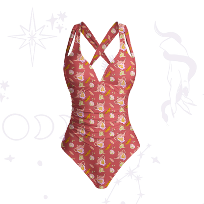 Purplehecate Mystical Teapot One-Piece Swimsuit