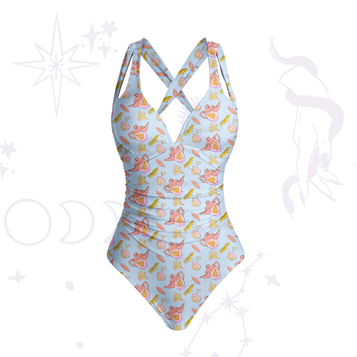 Purplehecate Mystical Teapot One-Piece Swimsuit