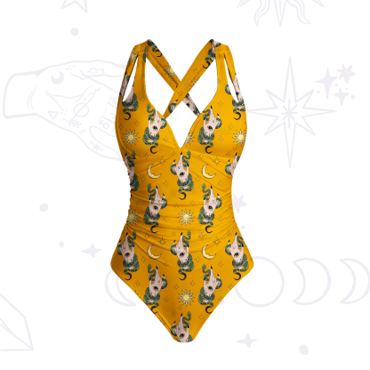 Purplehecate Reach For The Moon One-Piece Swimsuit