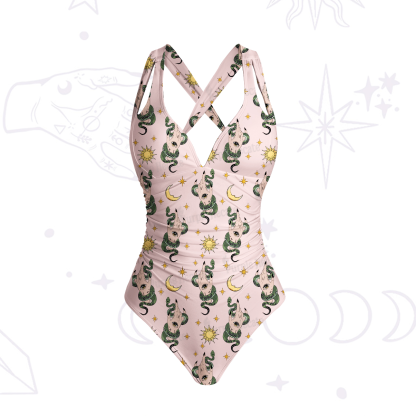 Purplehecate Reach For The Moon One-Piece Swimsuit