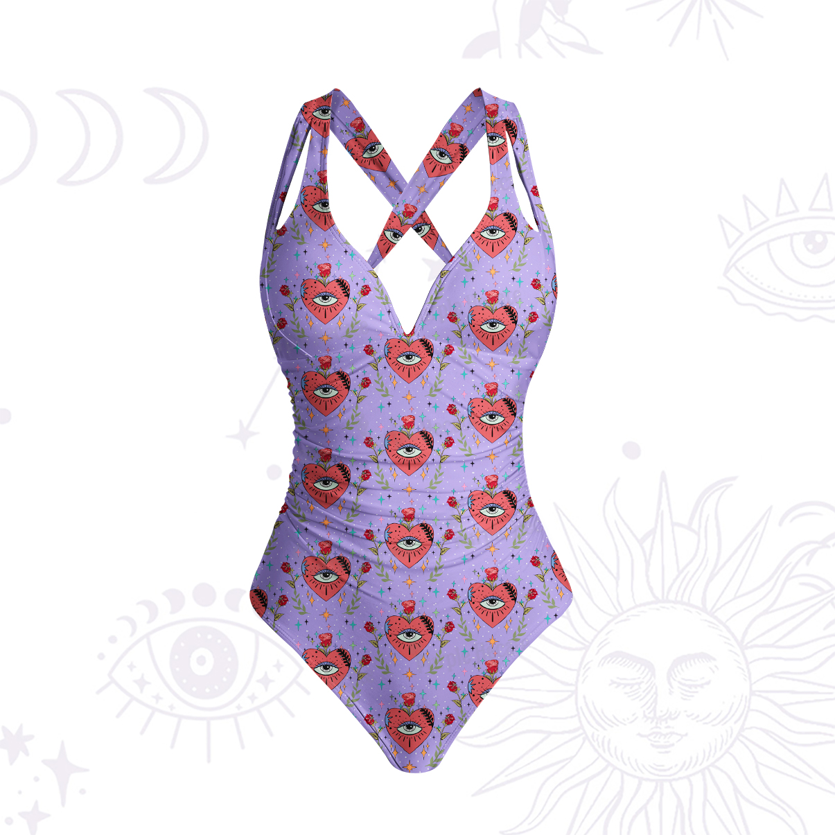 [Copy]Purplehecate Magic Sun One-Piece Swimsuit