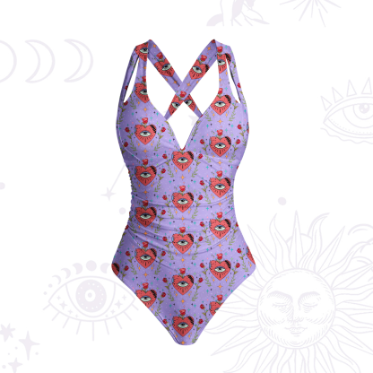 [Copy]Purplehecate Magic Sun One-Piece Swimsuit