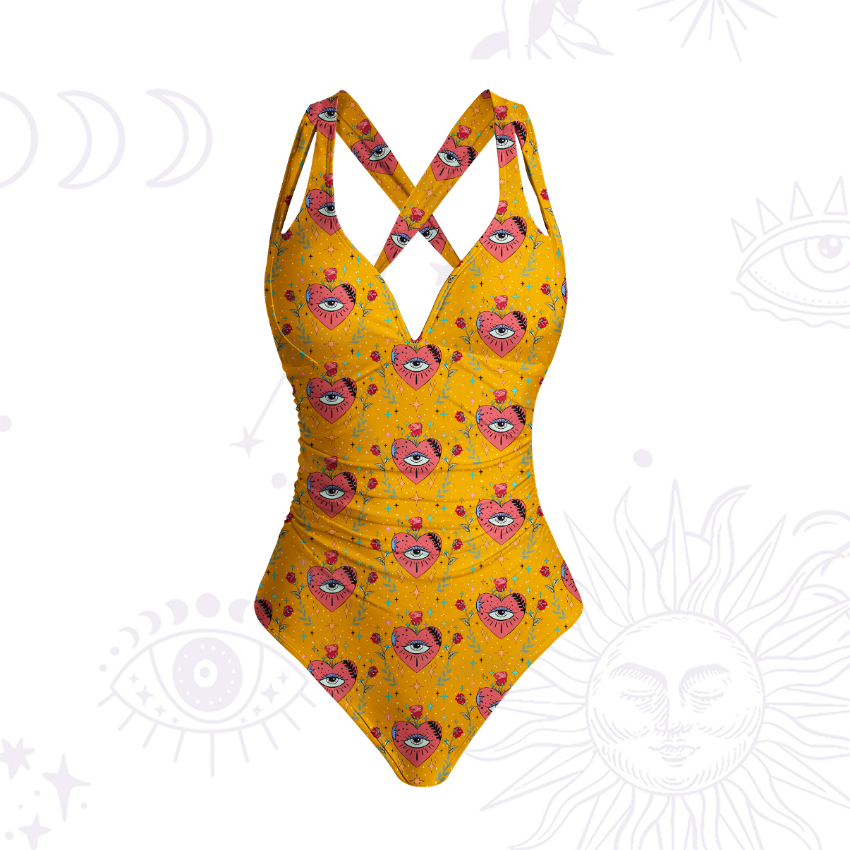 [Copy]Purplehecate Magic Sun One-Piece Swimsuit
