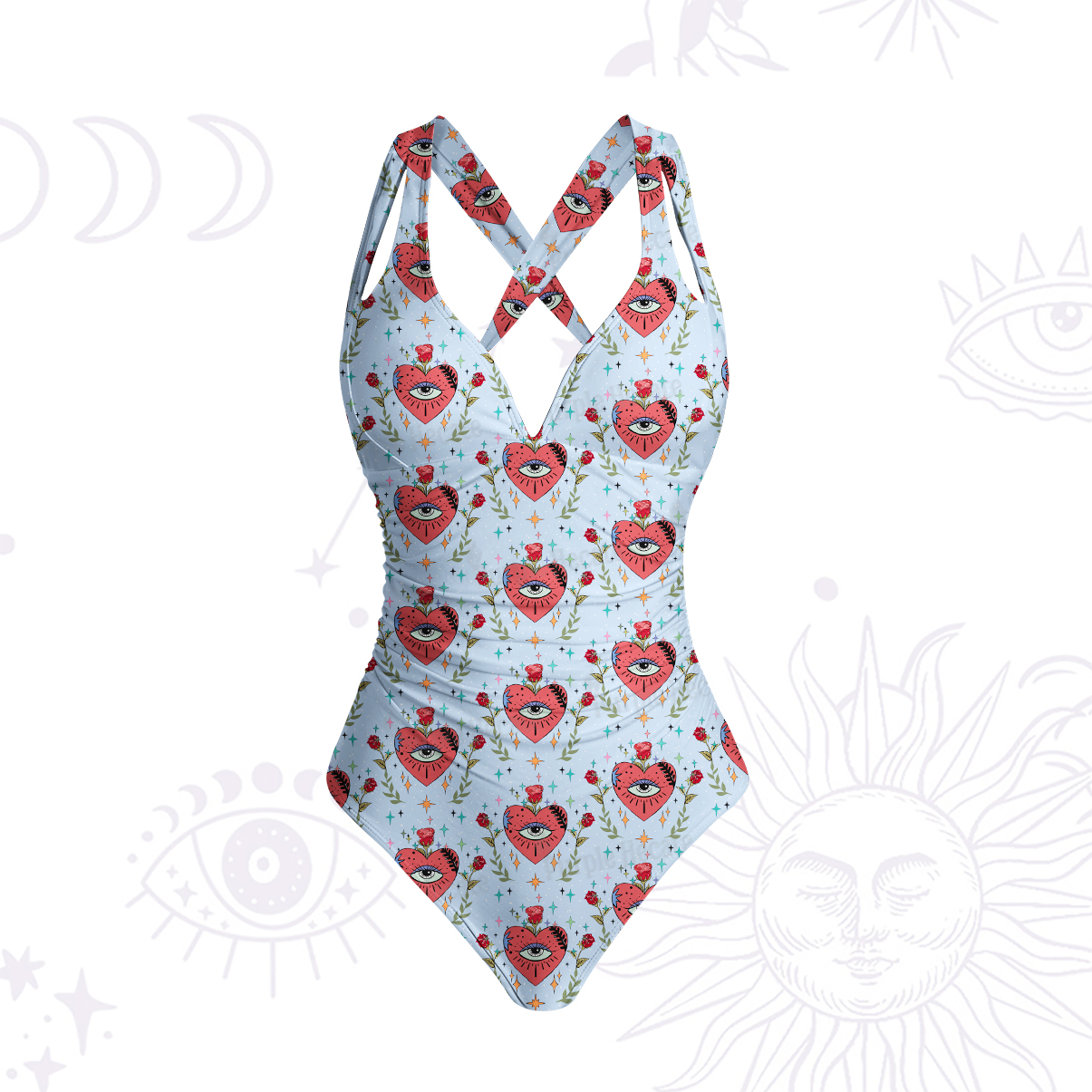 [Copy]Purplehecate Magic Sun One-Piece Swimsuit