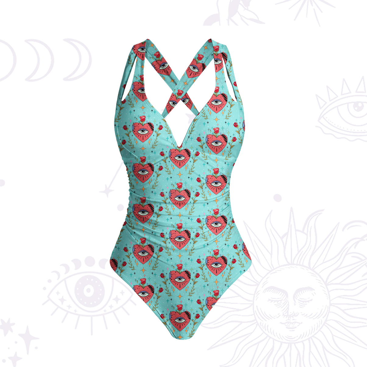 [Copy]Purplehecate Magic Sun One-Piece Swimsuit