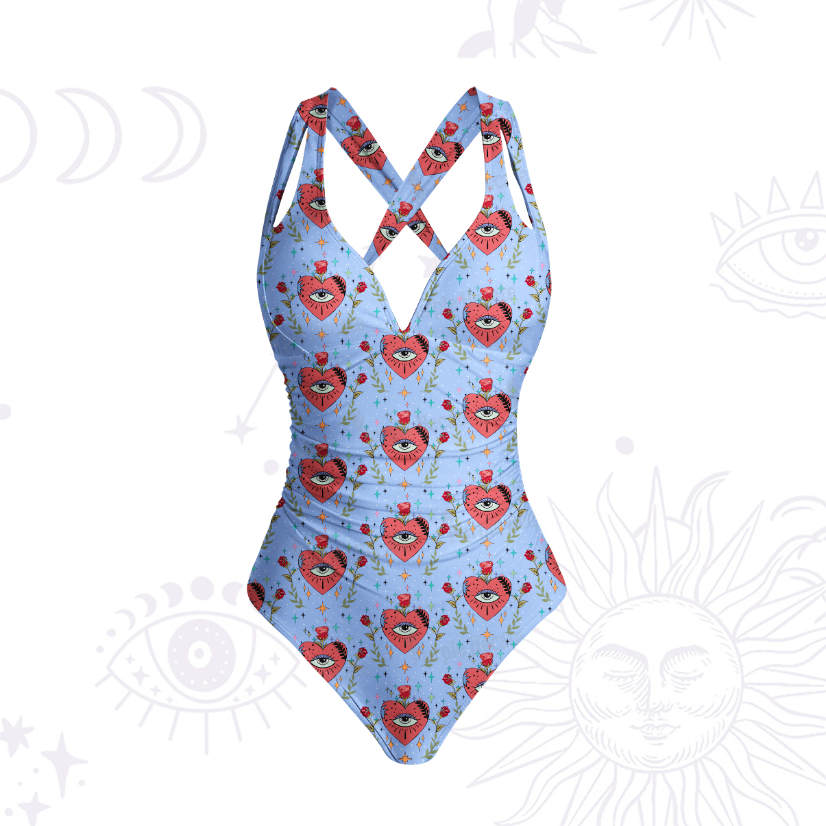 [Copy]Purplehecate Magic Sun One-Piece Swimsuit