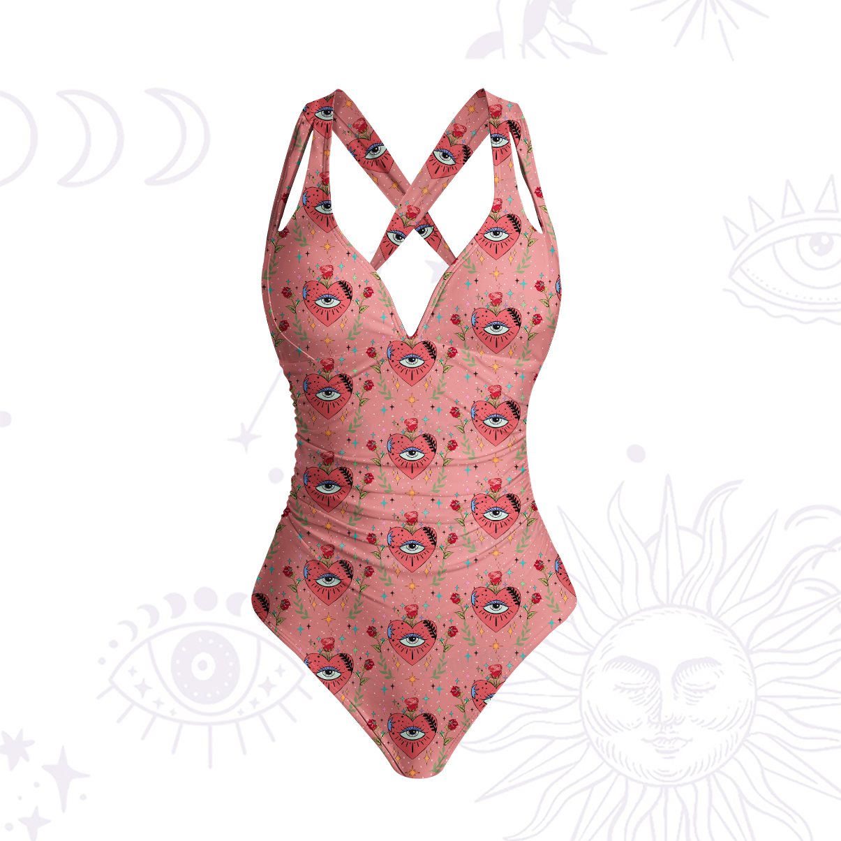 [Copy]Purplehecate Magic Sun One-Piece Swimsuit