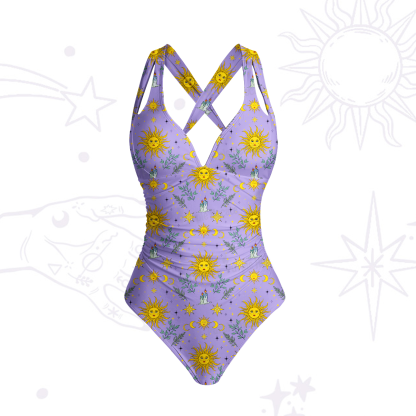 Purplehecate Magic Sun One-Piece Swimsuit