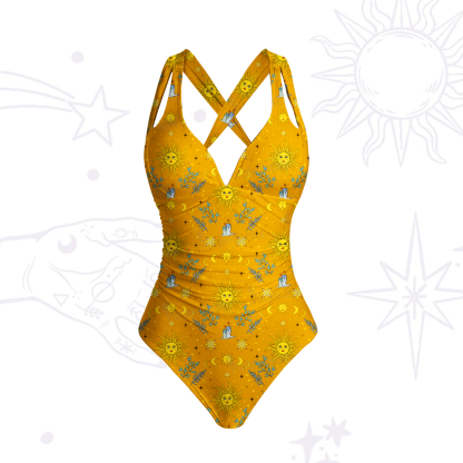 Purplehecate Magic Sun One-Piece Swimsuit