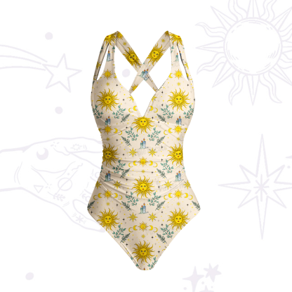 Purplehecate Magic Sun One-Piece Swimsuit