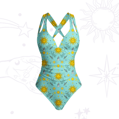 Purplehecate Magic Sun One-Piece Swimsuit