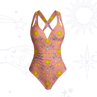 Purplehecate Magic Sun One-Piece Swimsuit