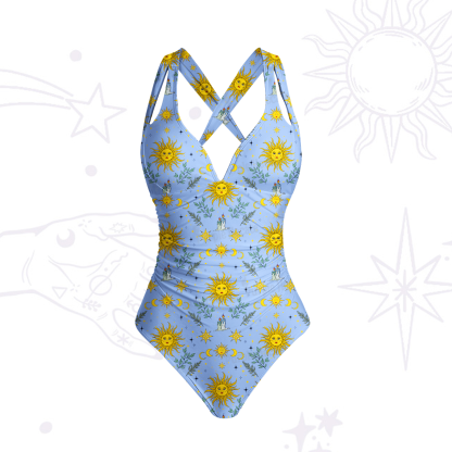 Purplehecate Magic Sun One-Piece Swimsuit