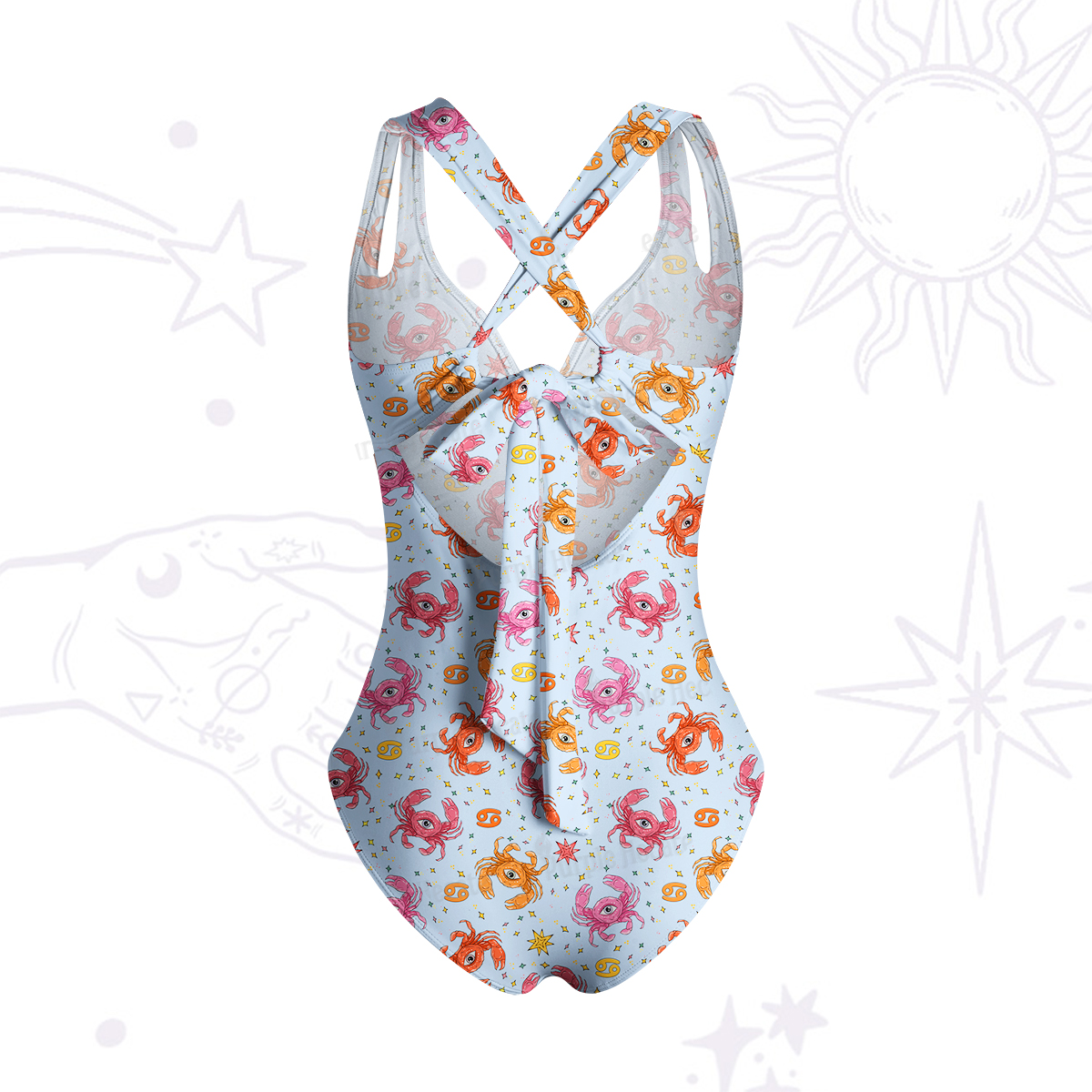 [Copy]Purplehecate Taurus Spirit Zodiac One-Piece Swimsuit