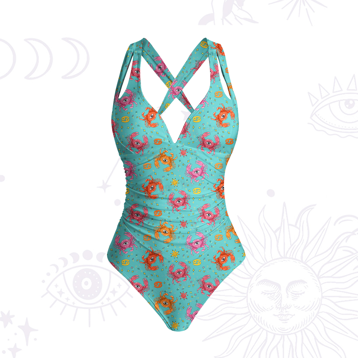 [Copy]Purplehecate Taurus Spirit Zodiac One-Piece Swimsuit