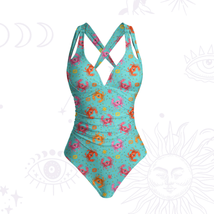 [Copy]Purplehecate Taurus Spirit Zodiac One-Piece Swimsuit