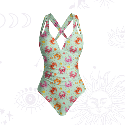 [Copy]Purplehecate Taurus Spirit Zodiac One-Piece Swimsuit