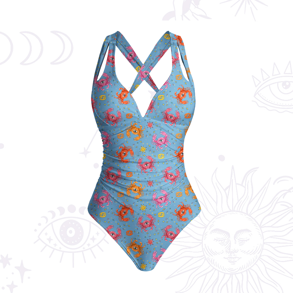[Copy]Purplehecate Taurus Spirit Zodiac One-Piece Swimsuit