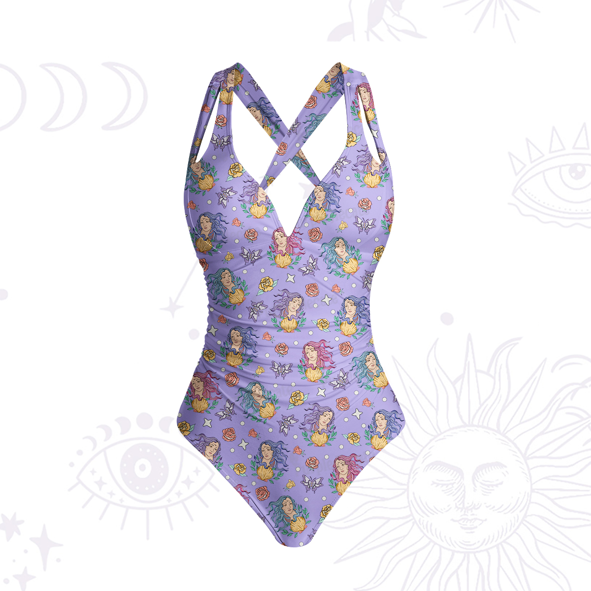 Purplehecate Virgo Spirit Zodiac One-Piece Swimsuit