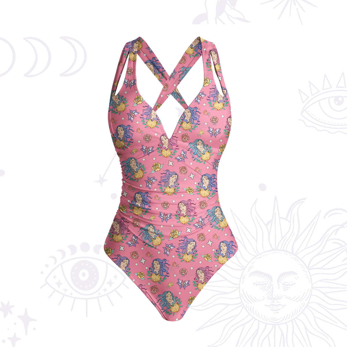 Purplehecate Virgo Spirit Zodiac One-Piece Swimsuit