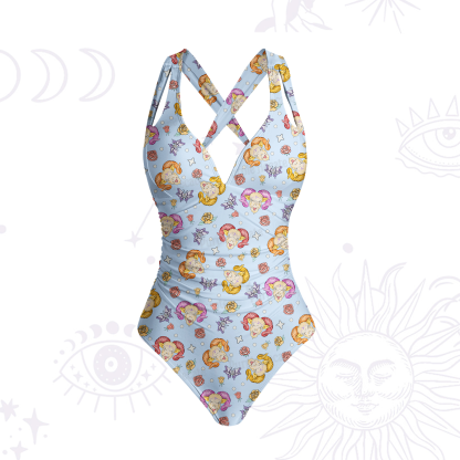 Purplehecate Aries Spirit Zodiac One-Piece Swimsuit