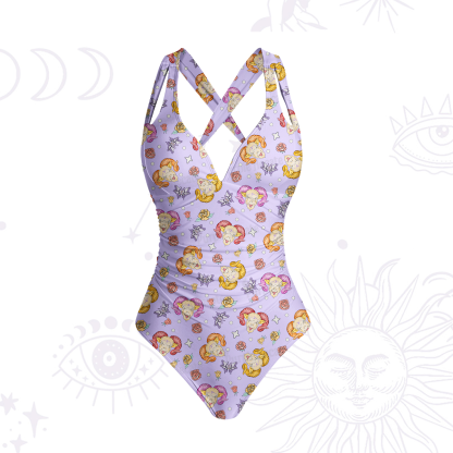 Purplehecate Aries Spirit Zodiac One-Piece Swimsuit