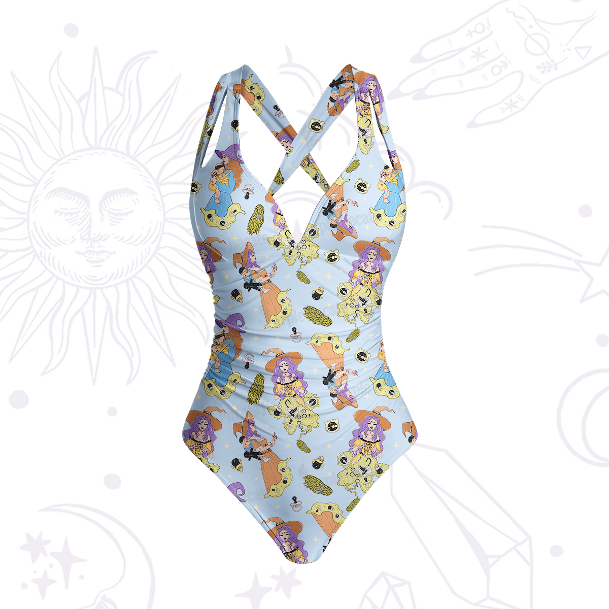 Purplehecate Mom Group Shenanigans One-Piece Swimsuit